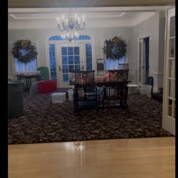 Looking into the entryway from the ballroom.