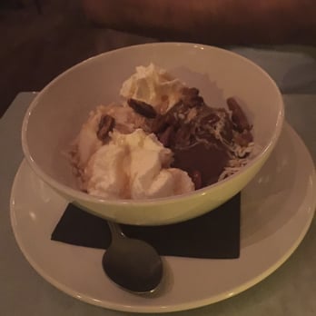 Satis Bistro - Chocolate dessert with ice cream - Wine Bars Near Me - Jersey City, New Jersey Satis Bistro - Chocolate dessert with ice cream - Wine Bars Near Me - Jersey City, New Jersey