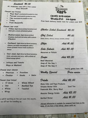 Menu photo 4 The Tailwaggers Cafe Malone, NY