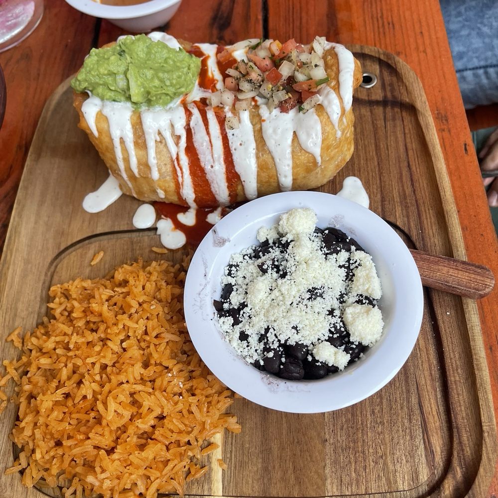 Tacos and Beer - Chimichanga was on point. The crisp shell was addicting to bite into. - Mexican Near Me - Seattle, Washington Tacos and Beer - Chimichanga was on point. The crisp shell was addicting to bite into. - Mexican Near Me - Seattle, Washington