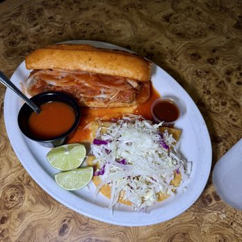 La Corona Mexican Restaurant - Torta Ahogada with 2 Tacos de Papa - Mexican Near Me - Red Bluff, California La Corona Mexican Restaurant - Torta Ahogada with 2 Tacos de Papa - Mexican Near Me - Red Bluff, California