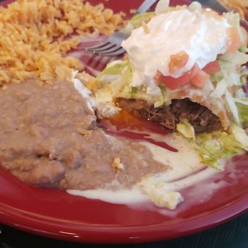 Amigos Mexican Grill - Barbacoa beef chimichanga. - Mexican Near Me - Ankeny, Iowa
