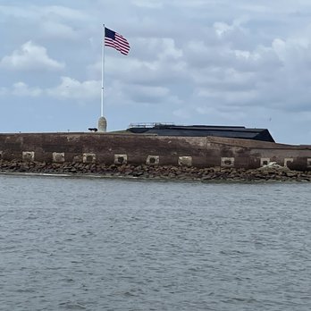 Fort Sumter National Monument - Ft Sumter as we approach via ferry - Landmarks & Historical Buildings Near Me Fort Sumter National Monument - Ft Sumter as we approach via ferry - Landmarks & Historical Buildings Near Me