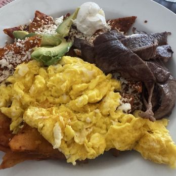 Los Altos Restaurant - Red chilaquiles with carne asada - Mexican Near Me - Santa Barbara, California Los Altos Restaurant - Red chilaquiles with carne asada - Mexican Near Me - Santa Barbara, California