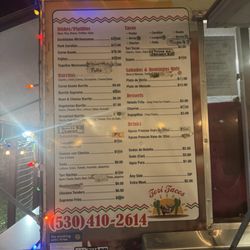 Tori tacos - El menú!