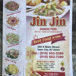 Jin Jin - Menu