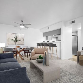 Sunset Springs Apartments - Virtually staged renovated living room. - Apartments Near Me - Saint George, Utah Sunset Springs Apartments - Virtually staged renovated living room. - Apartments Near Me - Saint George, Utah