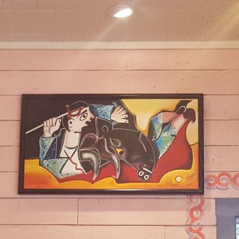 Chuy's - This is the upside down painting. I demand- DEMAND this be fixed before I change my 4 star review into a 5 star. - Mexican Near Me - Southlake, Texas Chuy's - This is the upside down painting. I demand- DEMAND this be fixed before I change my 4 star review into a 5 star. - Mexican Near Me - Southlake, Texas