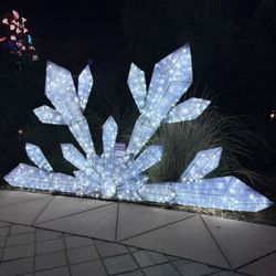Fresno Chaffee Zoo - IllumiNature 2025 semi snowflake