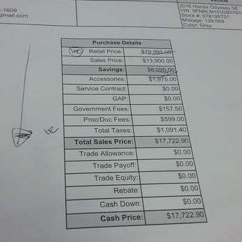 BM Motor Cars - $1975 extra "Accessories" fee that they try to charge and explain it as a a way for them to compensate for their "super low" prices. - Auto Detailing Near Me - Linden, New Jersey