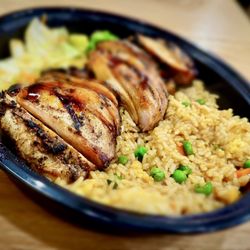 Teriyaki Chicken bowl with fried rice & vegetables
