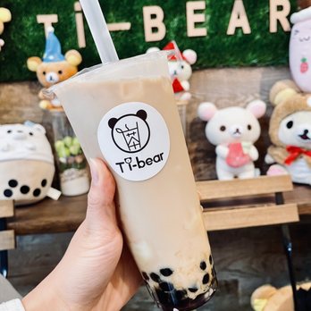 Tibear - QQ Mochi Black Tea! Bonus points for cuteness in Rilakkuma form - Bubble Tea Near Me - Berkeley, California Tibear - QQ Mochi Black Tea! Bonus points for cuteness in Rilakkuma form - Bubble Tea Near Me - Berkeley, California