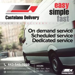 Castelano Delivery - Castelano Delivery offers same day delivery in DMV area! #deliveringhappiness