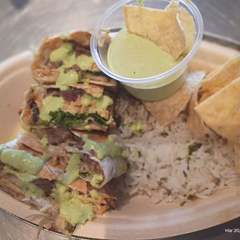 Chipotle Mexican Grill - Barb quesadilla with celantro lime - Mexican Near Me - Manteca, California