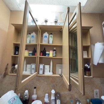 LRJ Construction - Medicine cabinet before - General Contractors Near Me