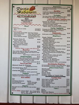 Menu photo 2 Fiesta Habanero Quakertown, PA