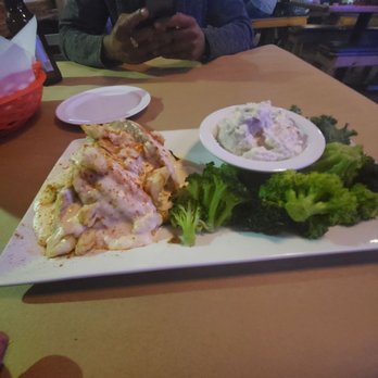 Wicker's Crab Pot - Stuffed flounder was tasty, but small portion... - Seafood Near Me - Chesapeake, Virginia Wicker's Crab Pot - Stuffed flounder was tasty, but small portion... - Seafood Near Me - Chesapeake, Virginia