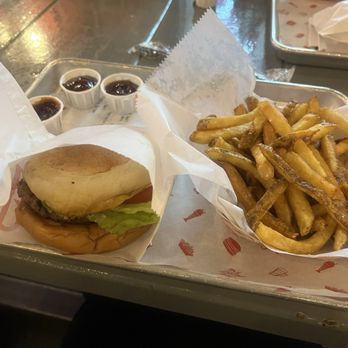 The Burger Joint - Montrose - Classic Burger with a side of Hand Cut Fries - Burgers Near Me - Houston, Texas The Burger Joint - Montrose - Classic Burger with a side of Hand Cut Fries - Burgers Near Me - Houston, Texas