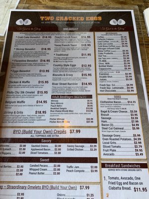 Menu photo 4 Two Cracked Eggs-River Street Savannah, GA Menu photo 4 Two Cracked Eggs-River Street Savannah, GA