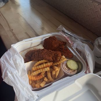 Dave's Hot Chicken - Dave's #1: 2 Tenders w/ Fries - Chicken Shop Near Me - Seattle, Washington