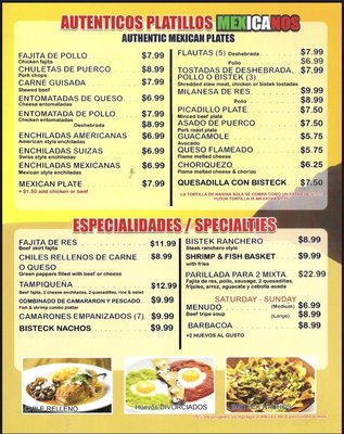 Menu photo 8 D'Tony's Mexican Restaurant Brownsville, TX Menu photo 8 D'Tony's Mexican Restaurant Brownsville, TX