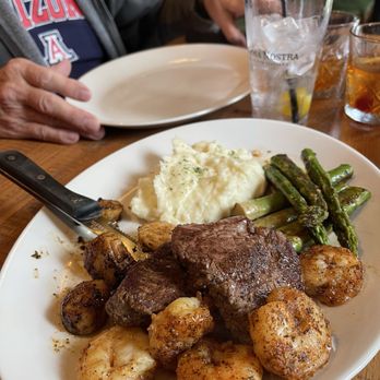 Copper and Oak - Filet Mignon-twin filets, mash potatoes and asparagus - Burgers Near Me - Danville, Kentucky