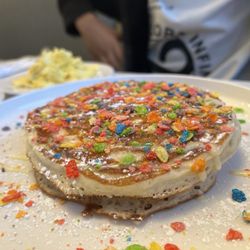 Fruity Pebbles pancakes