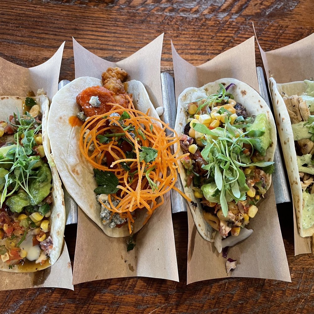 Velvet Taco - #12 Slow-Roasted Angus Brisket #1 Buffalo Chicken #14.5 Sweet Chile Shrimp ##3.5 Picnic Chicken - New American Near Me - Lubbock, Texas Velvet Taco - #12 Slow-Roasted Angus Brisket #1 Buffalo Chicken #14.5 Sweet Chile Shrimp ##3.5 Picnic Chicken - New American Near Me - Lubbock, Texas