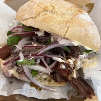 Sanguchon Eatery - Chicharron sandwich - Peruvian Near Me - San Francisco, California
