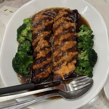Go 4 Food - Shrimp stuffed eggplant - Seafood Near Me - Chicago, Illinois Go 4 Food - Shrimp stuffed eggplant - Seafood Near Me - Chicago, Illinois