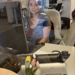 Broadwater Walk In Clinic - Front desk girl who became upset when I couldn't wear a mask in March 2026.