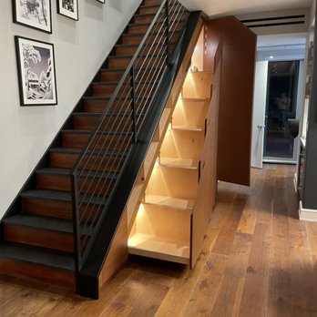 Vito Bifold Windows & Doors - a staircase in a home - General Contractors Near Me - New York, New York
