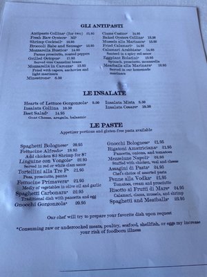 Menu photo 5 La Collina Bala Cynwyd, PA