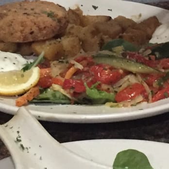 Arosso - Crab cakes were decent. Big! And awesome sautéed veggie medley. - Italian Near Me - Fairless Hills, Pennsylvania Arosso - Crab cakes were decent. Big! And awesome sautéed veggie medley. - Italian Near Me - Fairless Hills, Pennsylvania