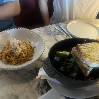 Coucou - Lobster spaghetti and mussels - French Near Me - West Hollywood, California Coucou - Lobster spaghetti and mussels - French Near Me - West Hollywood, California