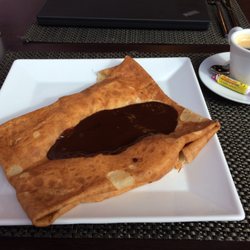 Rozell et Billig - Crêpe banane chocolat fondu maison