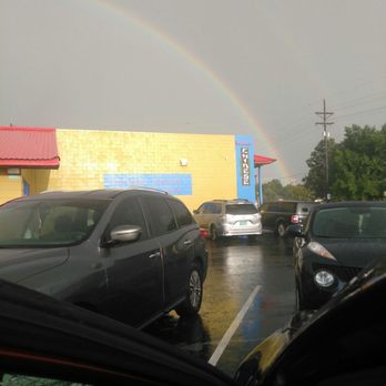 Happy Garden - Quick pic to capture #rainbow during thunderstorm b4 getting completely soaked from rain. - Chinese Near Me - Clovis, New Mexico