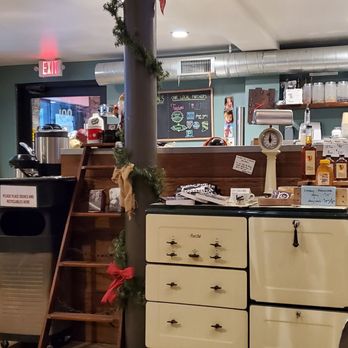 Porter Books & Bread - Looking toward the door and small kitchen - Sandwiches Near Me - Indianapolis, Indiana