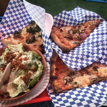Favorite Pizza - Cesar salad, slices of Italian and Butternut Squash Pizza. - Pizza Near Me - Austin, Texas Favorite Pizza - Cesar salad, slices of Italian and Butternut Squash Pizza. - Pizza Near Me - Austin, Texas