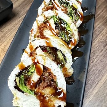 Kan Sushi - So much flavor ... chicken katsu roll - Sushi Bars Near Me - Honolulu, Hawaii