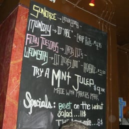 drink specials at the Narrow, Main Street, Vancouver drink specials at the Narrow, Main Street, Vancouver