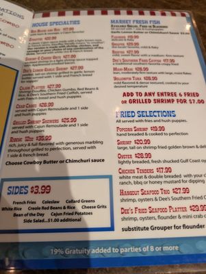 Menu photo 1 Dee's Hang Out Panama City Beach, FL Menu photo 1 Dee's Hang Out Panama City Beach, FL