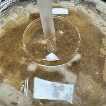 El Burro Loco - Horchata topped by a good amount of cinnamon! YUM! - Mexican Near Me - Orlando, Florida