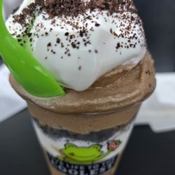 Jeremiah's Italian Ice - Salted Caramel, Vanilla Gelati, and Oreo mix in