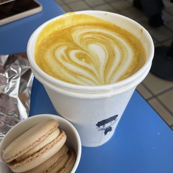 Dolce Vita - Golden latte and salted caramel macaroons - Gelato Near Me - Oxnard, California Dolce Vita - Golden latte and salted caramel macaroons - Gelato Near Me - Oxnard, California