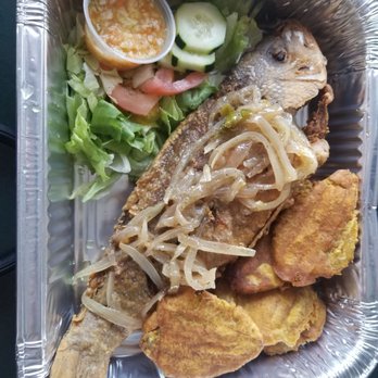 Smiling Brother Restaurant - a fish and a salad - Haitian Near Me - Miramar, Florida Smiling Brother Restaurant - a fish and a salad - Haitian Near Me - Miramar, Florida