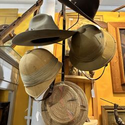 Original Round Top Antiques Fair - Go to the army surplus instead. These dirty old hats were waaay overpriced!