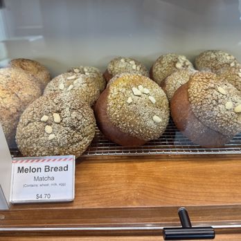 Bread, Espresso & - Melon Bread (Matcha) - Cafes Near Me - Redondo Beach, California