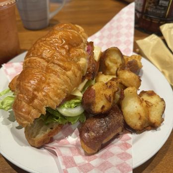 Bespoke All Day Cafe - Croissant Smoked Salmon Sandwich - Breakfast & Brunch Near Me - Las Vegas, Nevada