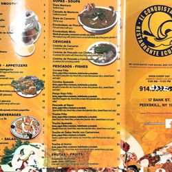 El Conquistador - Menu